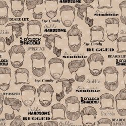 Beard Love Brown seamless (digital paper)