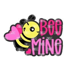 Bee Mine – Acrylic Keychain Blank (3") | Optional Sticker or UV DTF