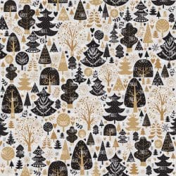 Black and Gold Christmas Trees (vinyl)