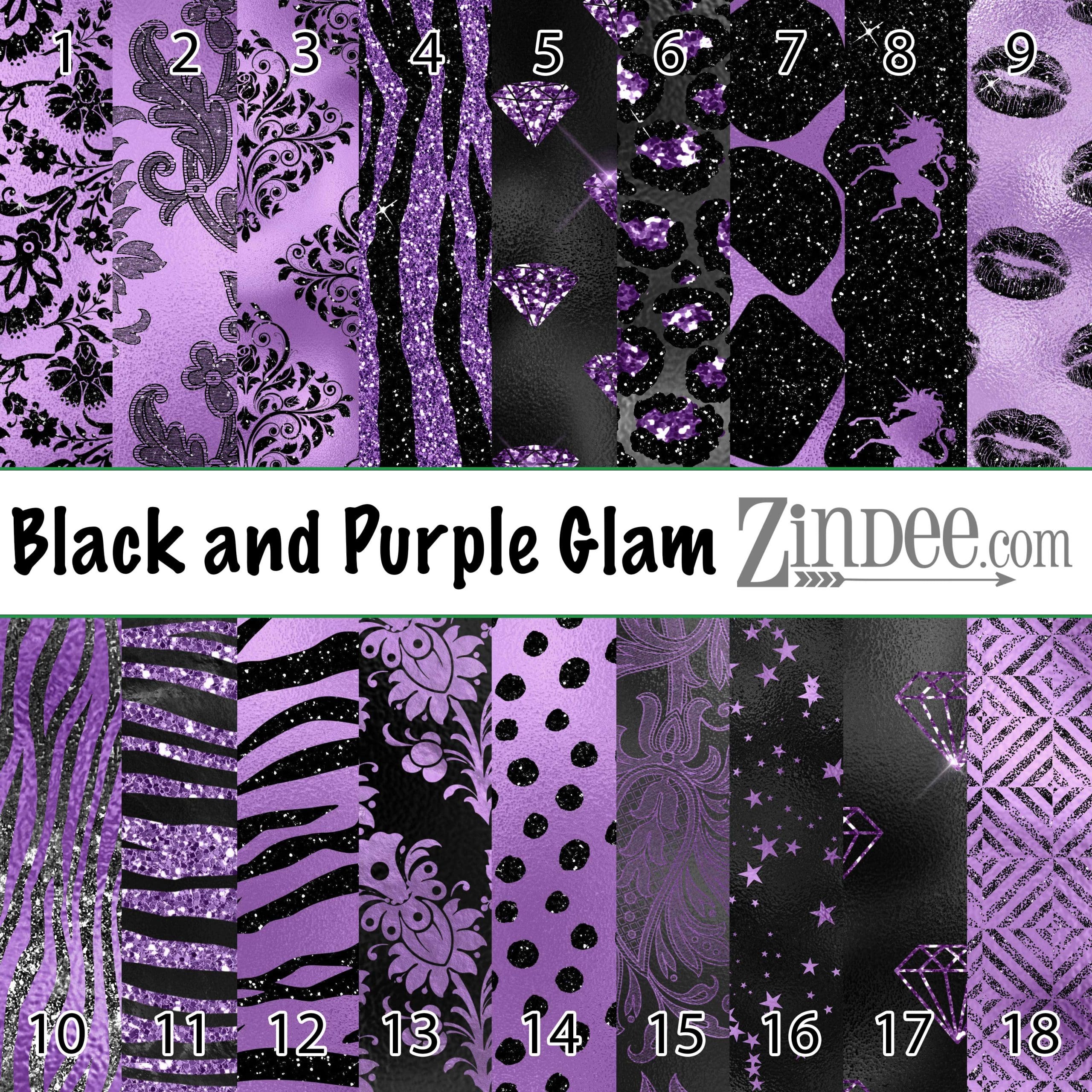 Black and Purple Glam (vinyl)