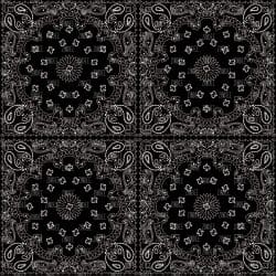 Black Bandana seamless (vinyl)