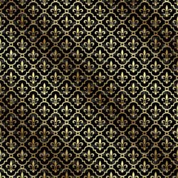 Black Gold Fleur De Lis (vinyl)