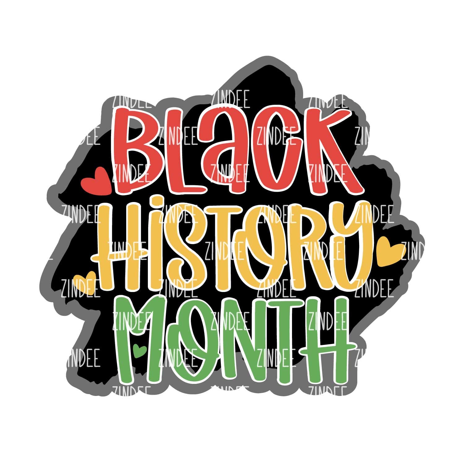 Black History Month Acrylic Blank- Sticker- UV DTF (3 inch)