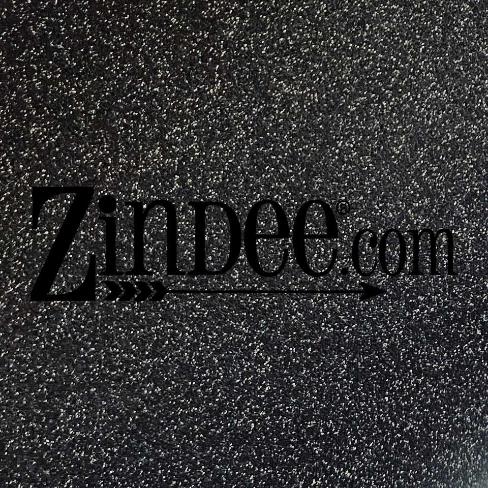 Alternative view of Black Textured Glitter Adhesive Vinyl