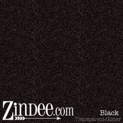 Black Transparent Glitter Vinyl