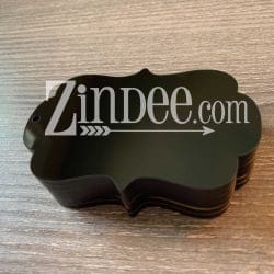 Bracket Frame – Black Acrylic Keychain Blank (3") | Optional Sticker or UV DTF - Image 3
