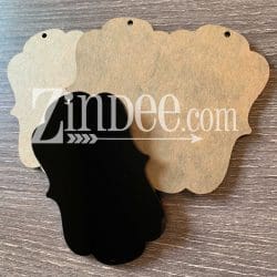 Bracket Frame – Black Acrylic Keychain Blank (3") | Optional Sticker or UV DTF - Image 4