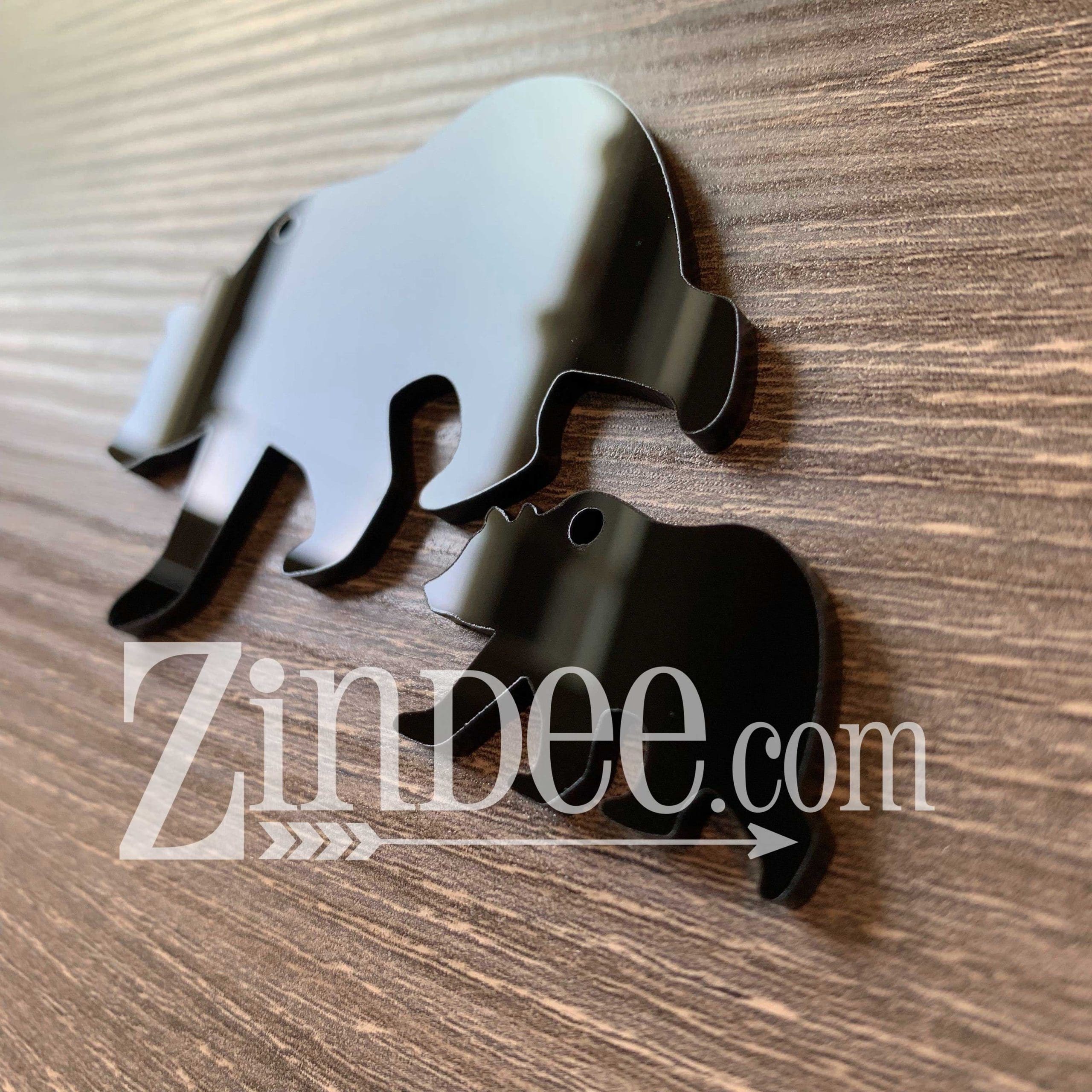 Bear Acrylic Blank- Sticker- UV DTF (3 inch) BLACK - Image 5