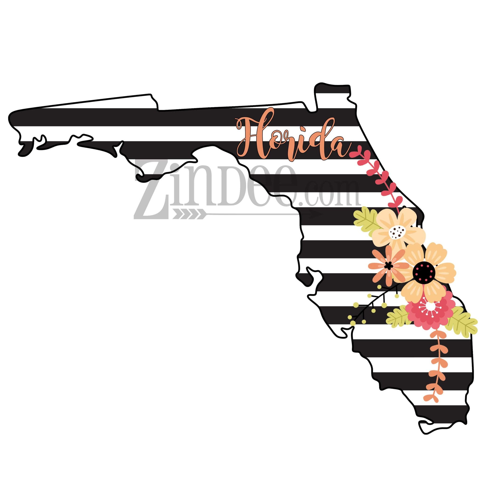 Black White Stripe State (Sublimation Transfer)