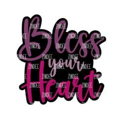 Bless Your Heart – Acrylic Badge Reel Blank (2") No Hole | Optional Sticker or UV DTF