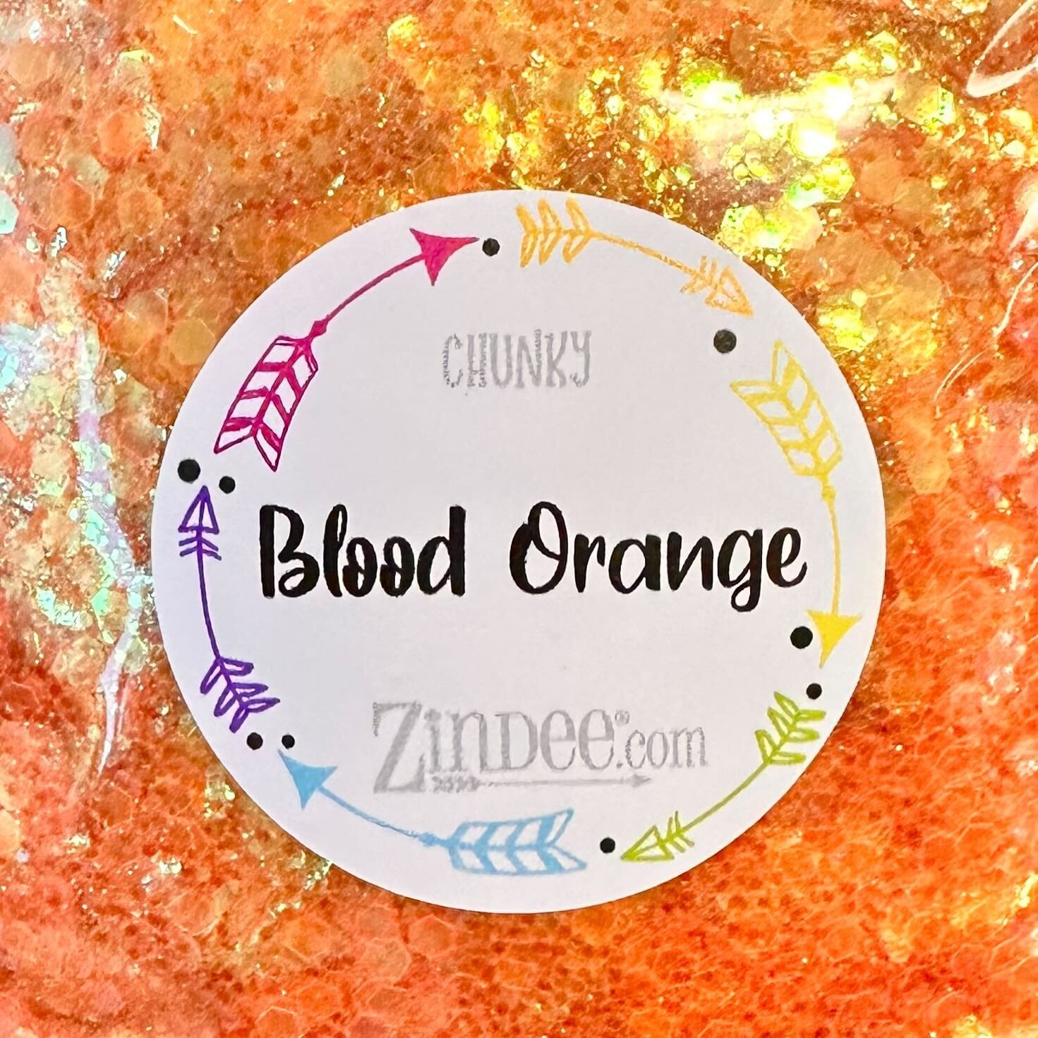Blood Orange Chunky Polyester Glitter