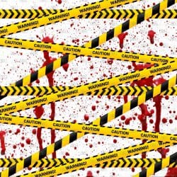 Blood Splatter Caution Tape (digital paper)