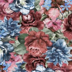 Blooming Watercolor Flowers (digital paper)