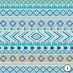 Alternative view of Blue Aztec Tribal (vinyl)
