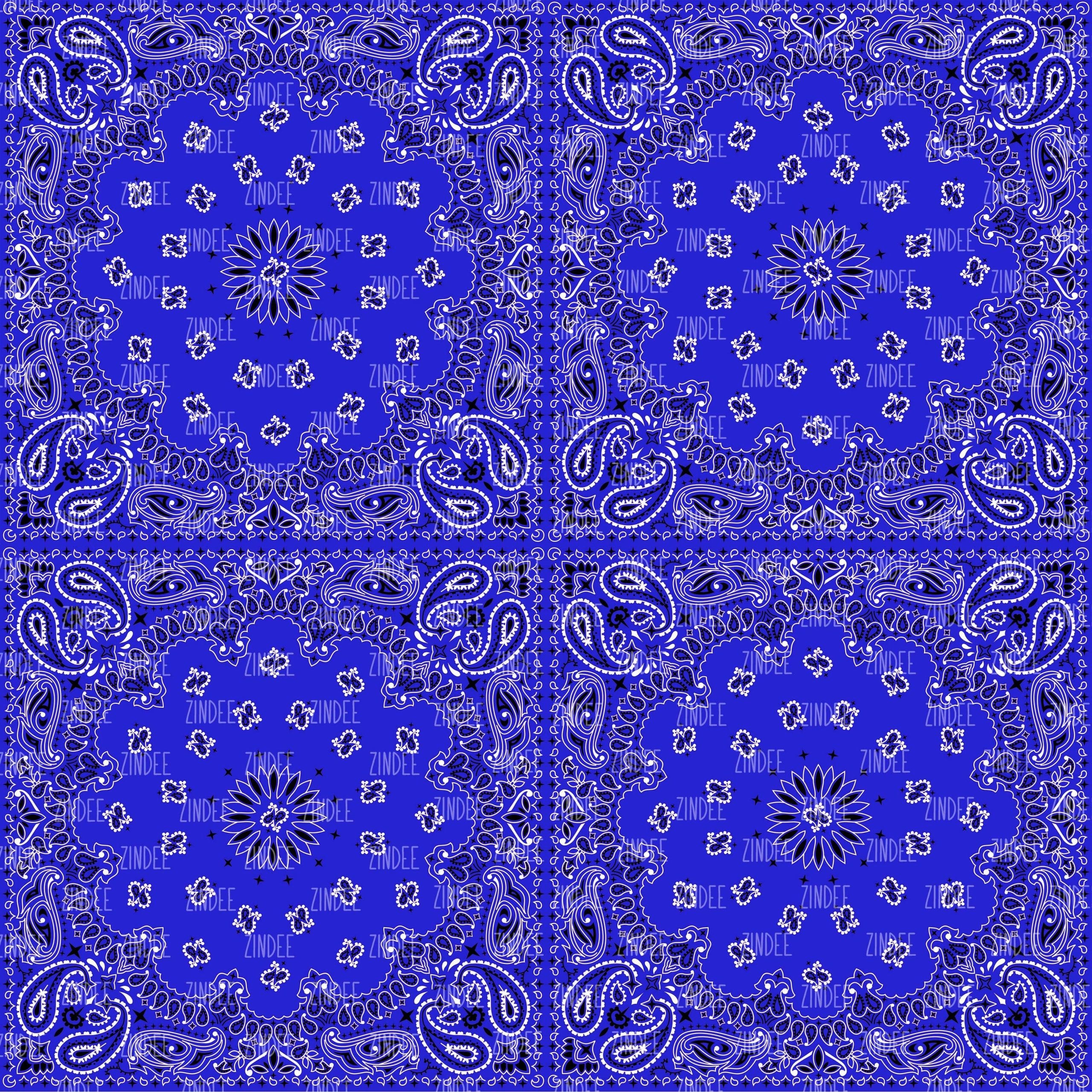 Trade Winds 22x22 Puerto Rico Bandana – Light Royal Blue Cotton
