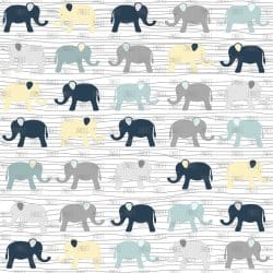 Blue Elephants (digital paper)