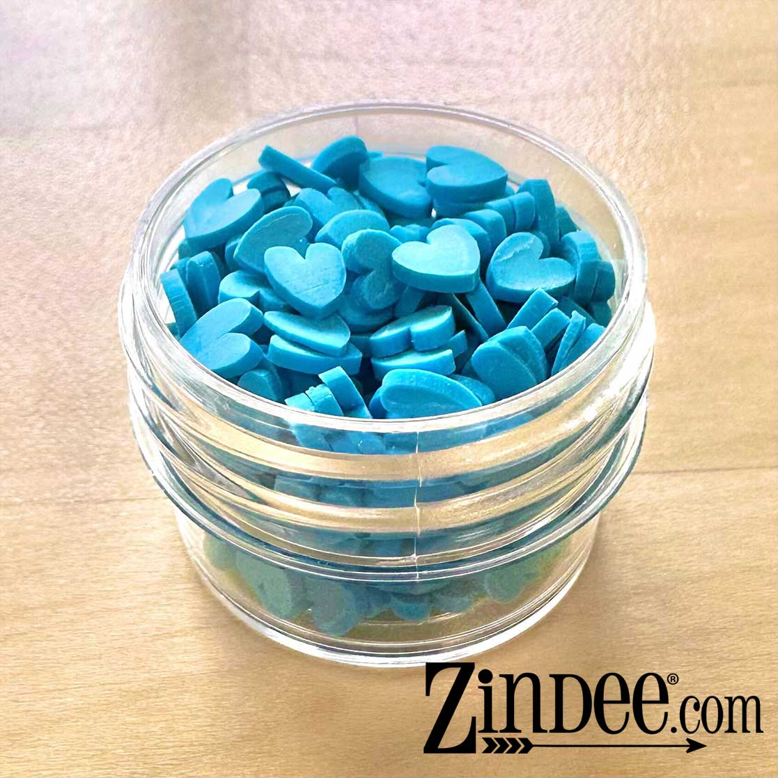 Blue Hearts Polymer Clay - Image 3