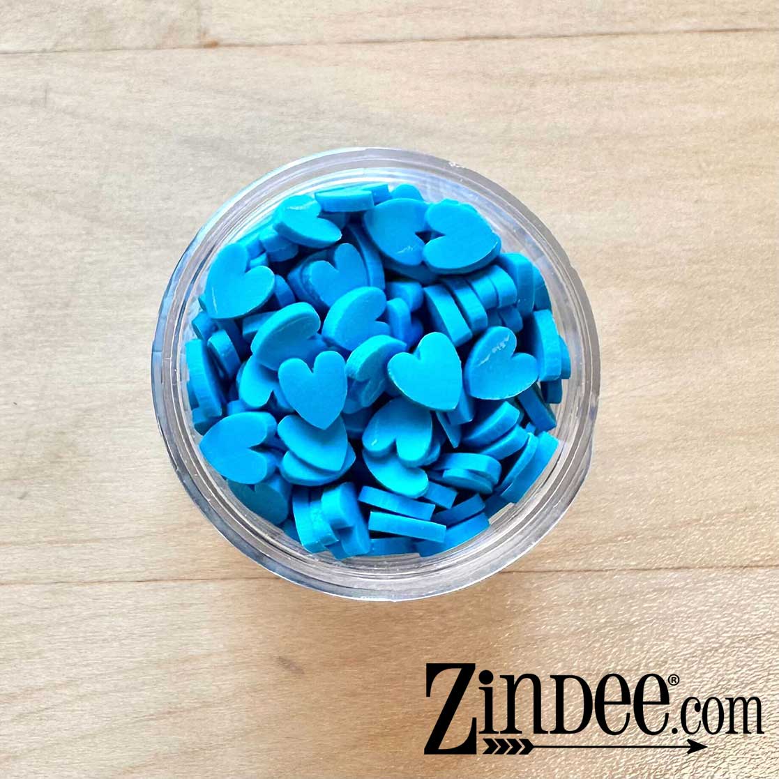 Blue Hearts Polymer Clay