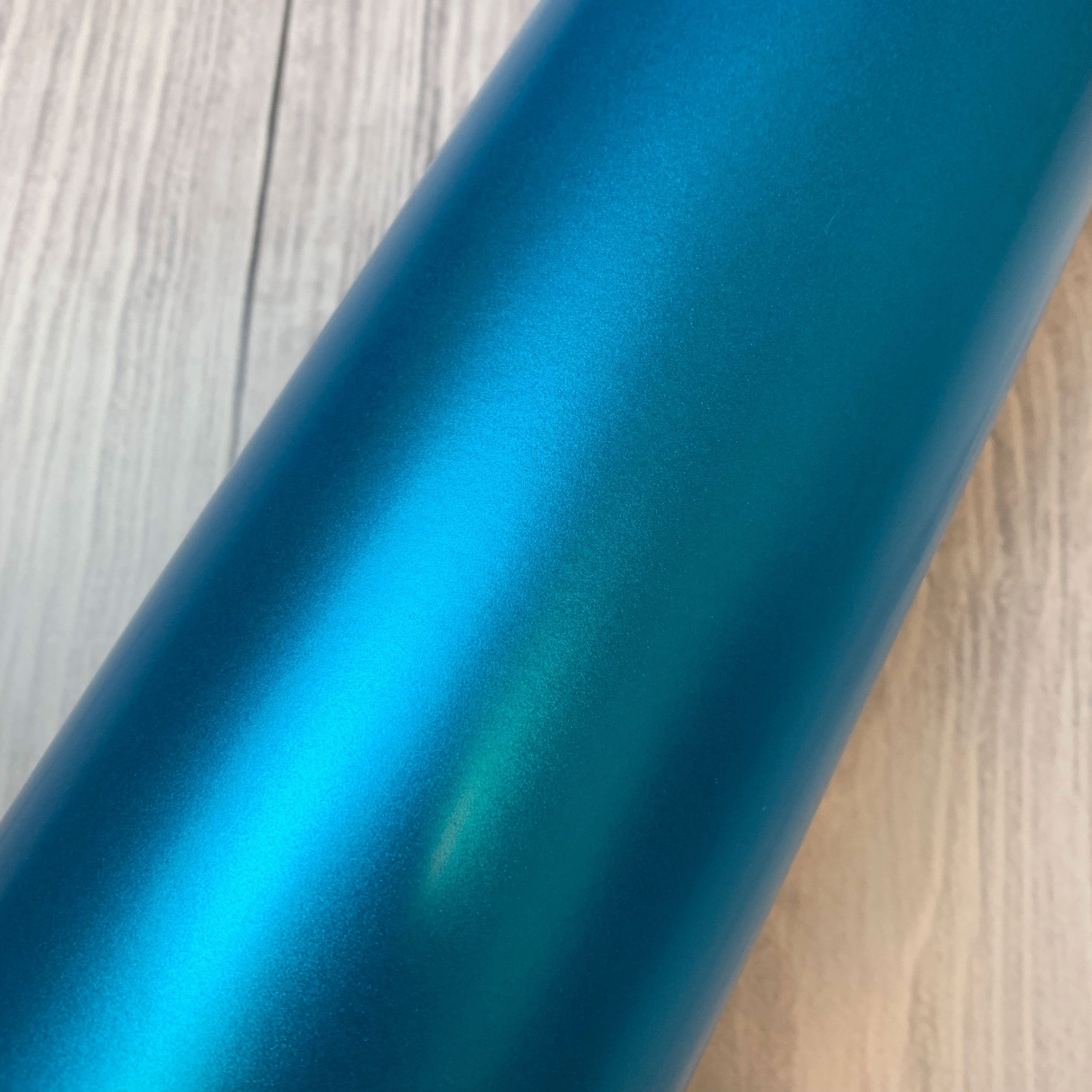 Blue Polished Metal Adhesive Vinyl