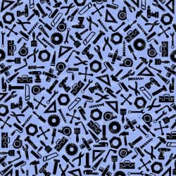 Blue Tools (digital paper)