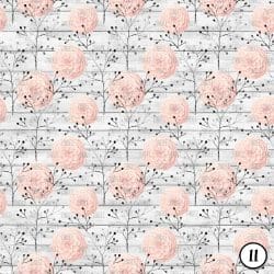 Blush and Charcoal Floral (vinyl) - Image 12