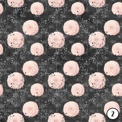 Blush and Charcoal Floral (vinyl) - Image 3