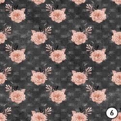 Blush and Charcoal Floral (vinyl) - Image 7