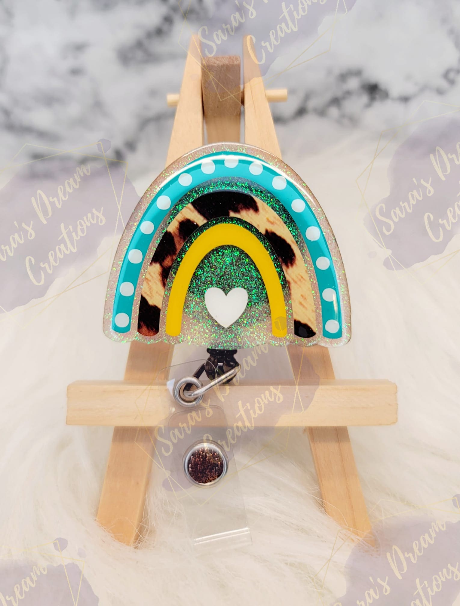 Boho Rainbow Acrylic Blank- Sticker- UV DTF (2 inch) NO HOLE - Image 6