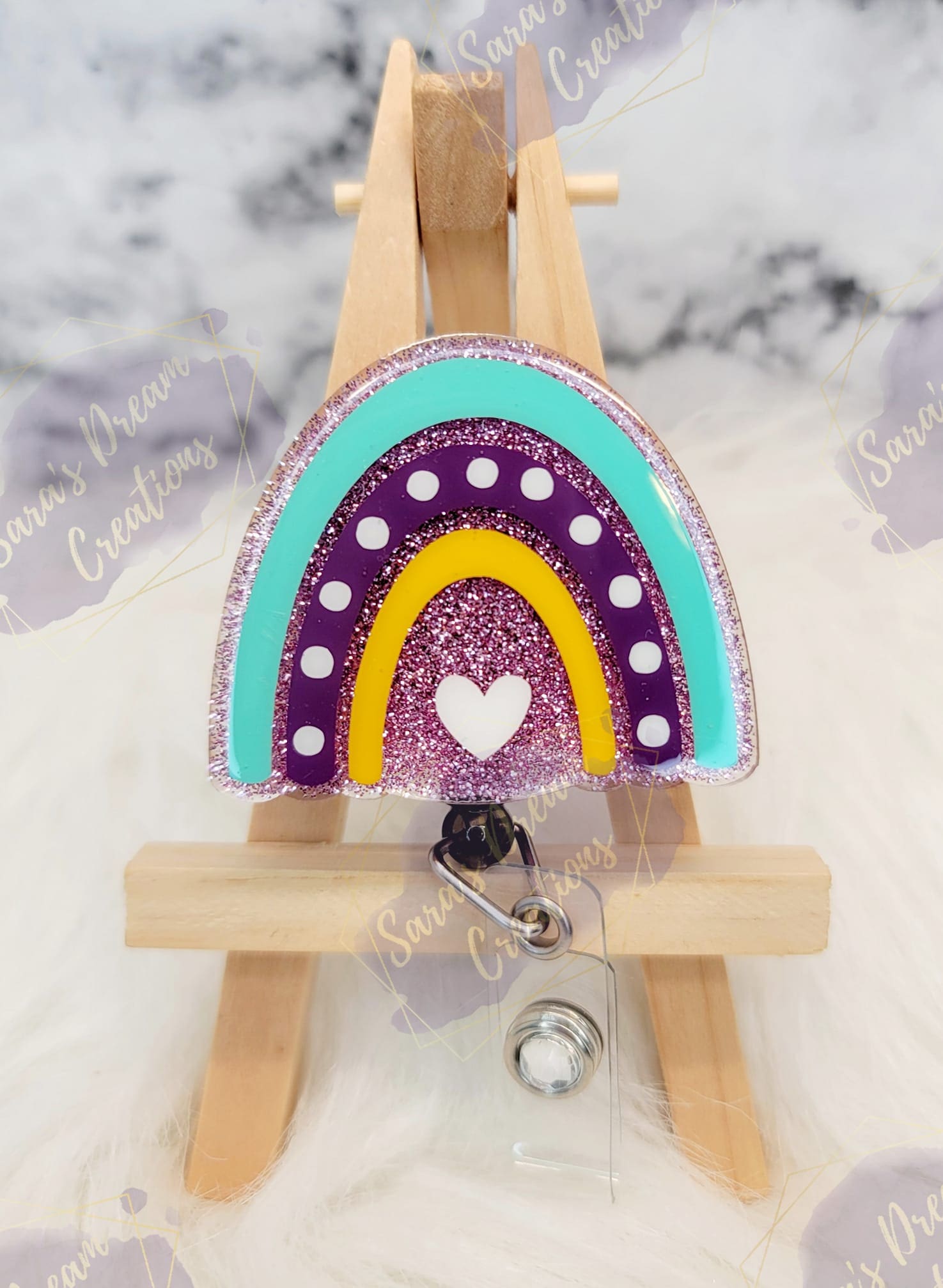 Boho Rainbow Acrylic Blank- Sticker- UV DTF (2 inch) NO HOLE - Image 7