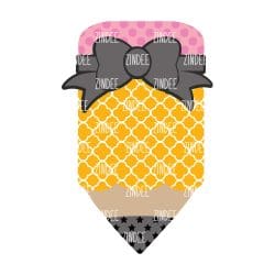 Bow Pencil Sublimation Transfer