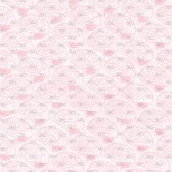 Brain Outline Pink Swirls seamless (vinyl)