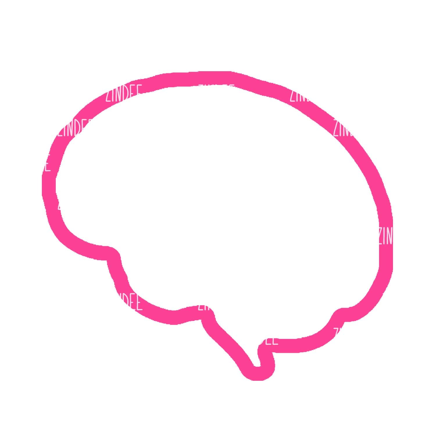 Brain Side View Shaker Piece (2 inch) - Image 2