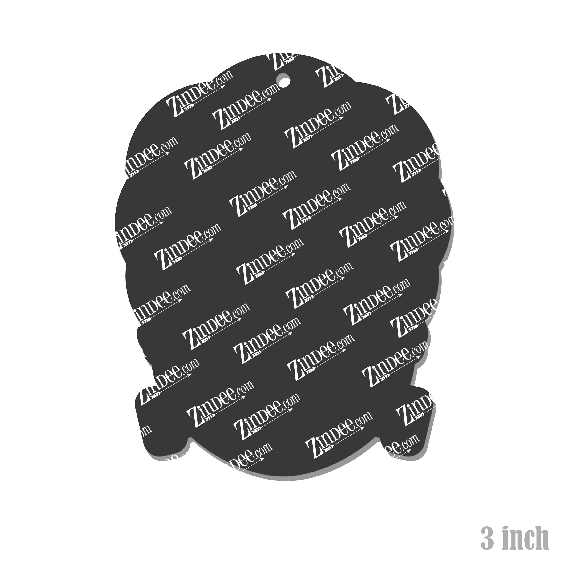 Alternative view of Bride of Frankenstein Acrylic Blank- Sticker- UV DTF (3 inch)