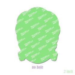 Alternative view of Bride of Frankenstein – Acrylic Badge Reel Blank (2") No Hole | Optional Sticker or UV DTF