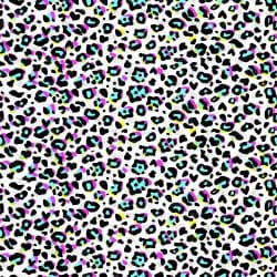 Brightly Colored Leopard seamless (vinyl)