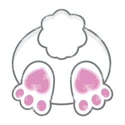 Bunny Butt Sublimation Transfer