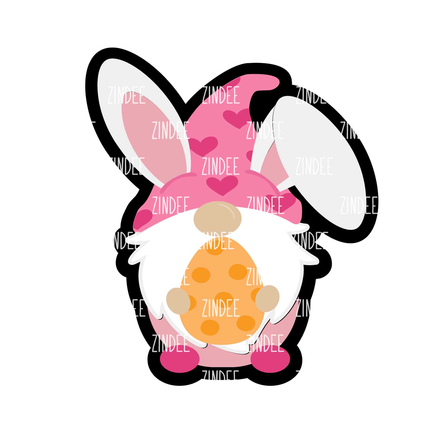 Bunny Gnome Acrylic Blank- Sticker- UV DTF (2.5 inch)
