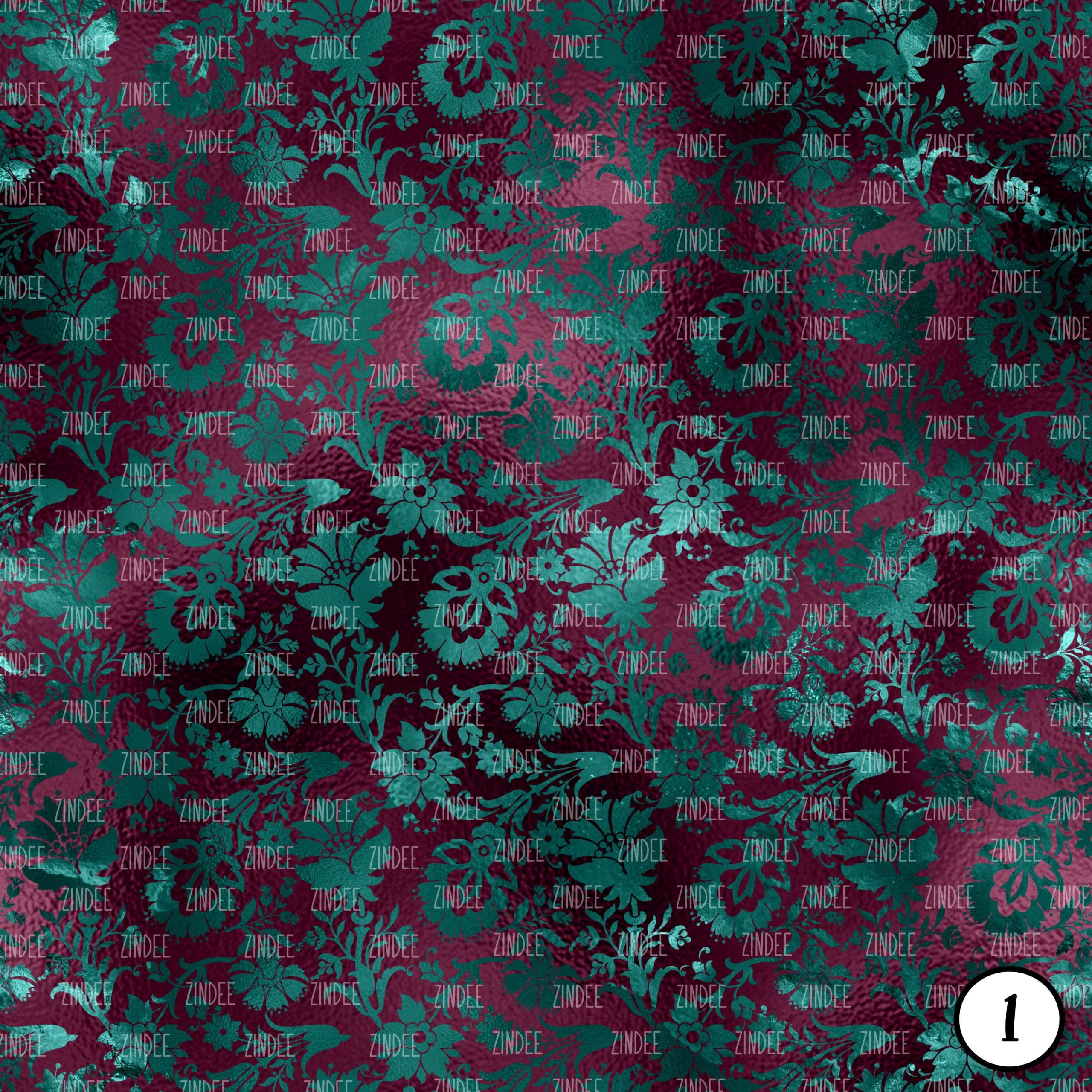 Alternative view of Burgundy and Teal Glam (vinyl)