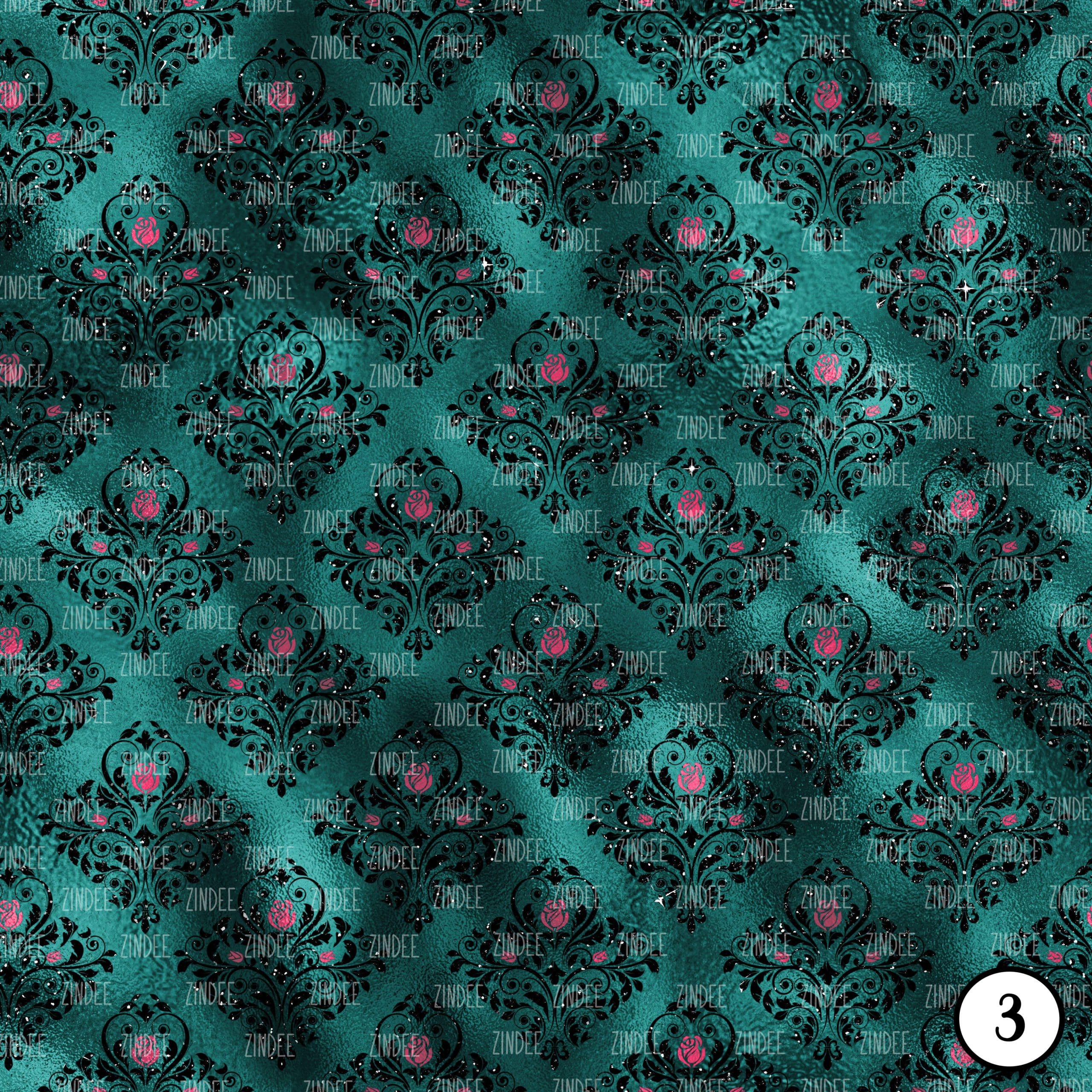 Burgundy and Teal Glam (vinyl) - Image 4