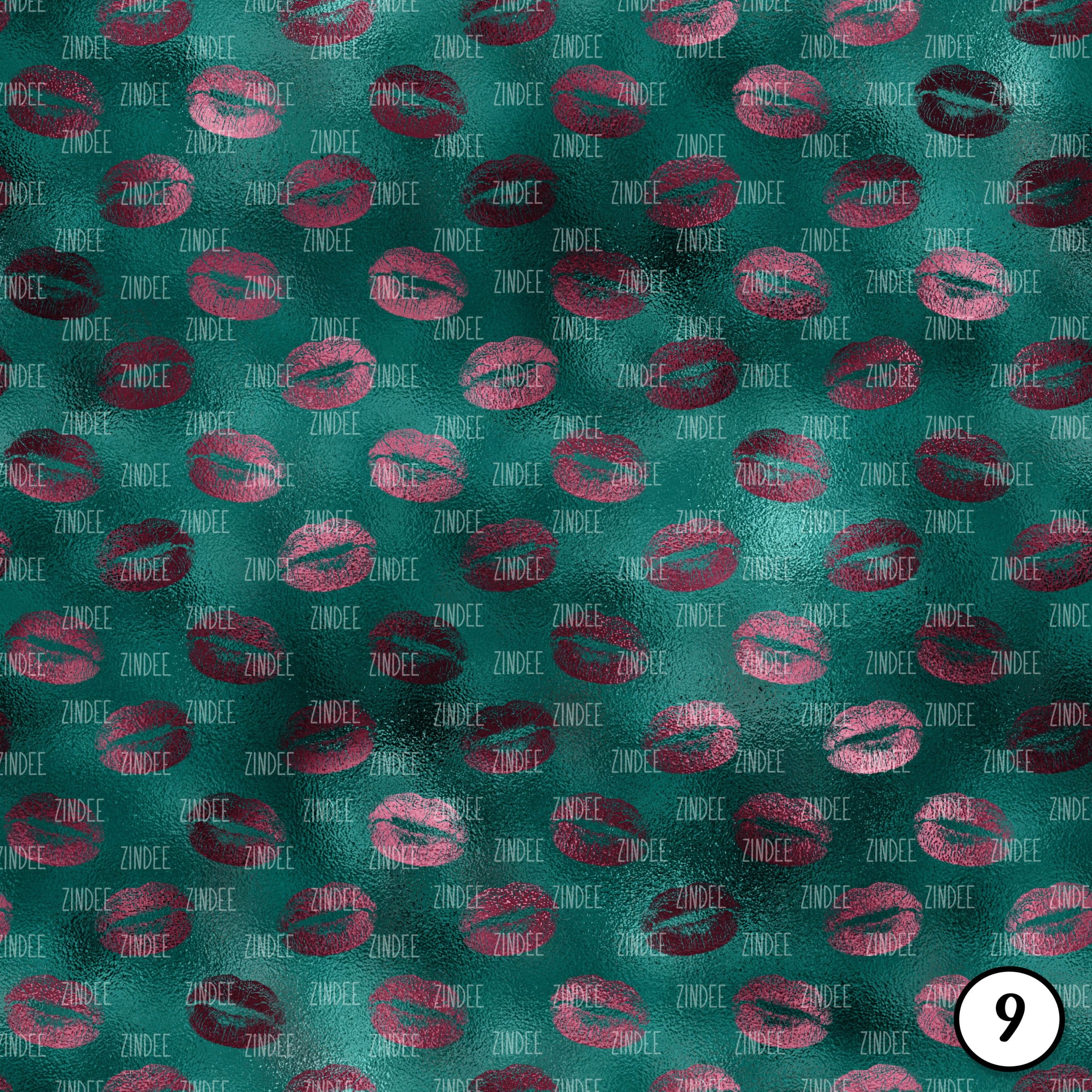 Burgundy and Teal Glam (vinyl) - Image 10
