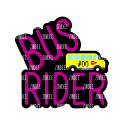 Bus Rider – Acrylic Keychain Blank (3") | Optional Sticker or UV DTF