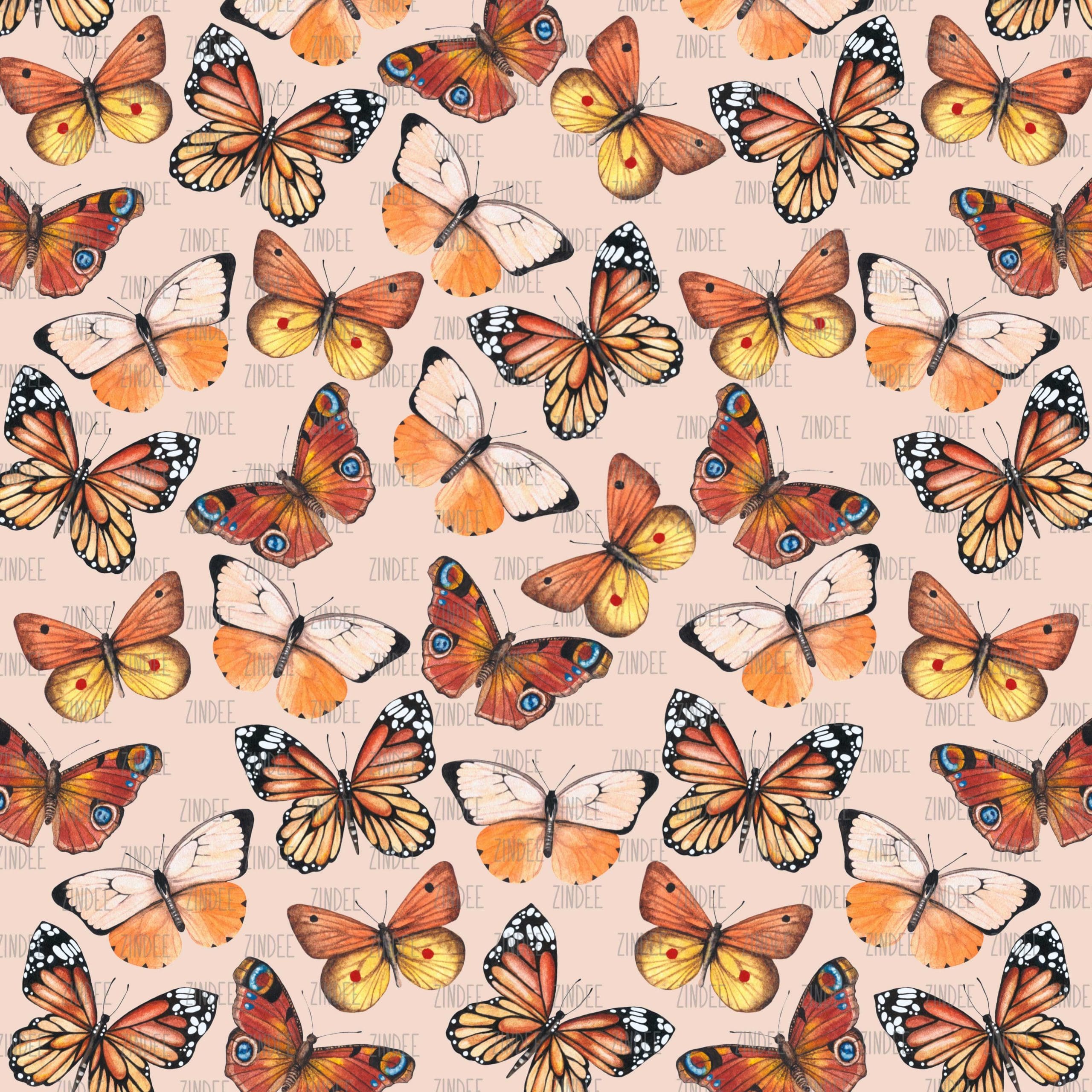 Butterflies Orange (vinyl)
