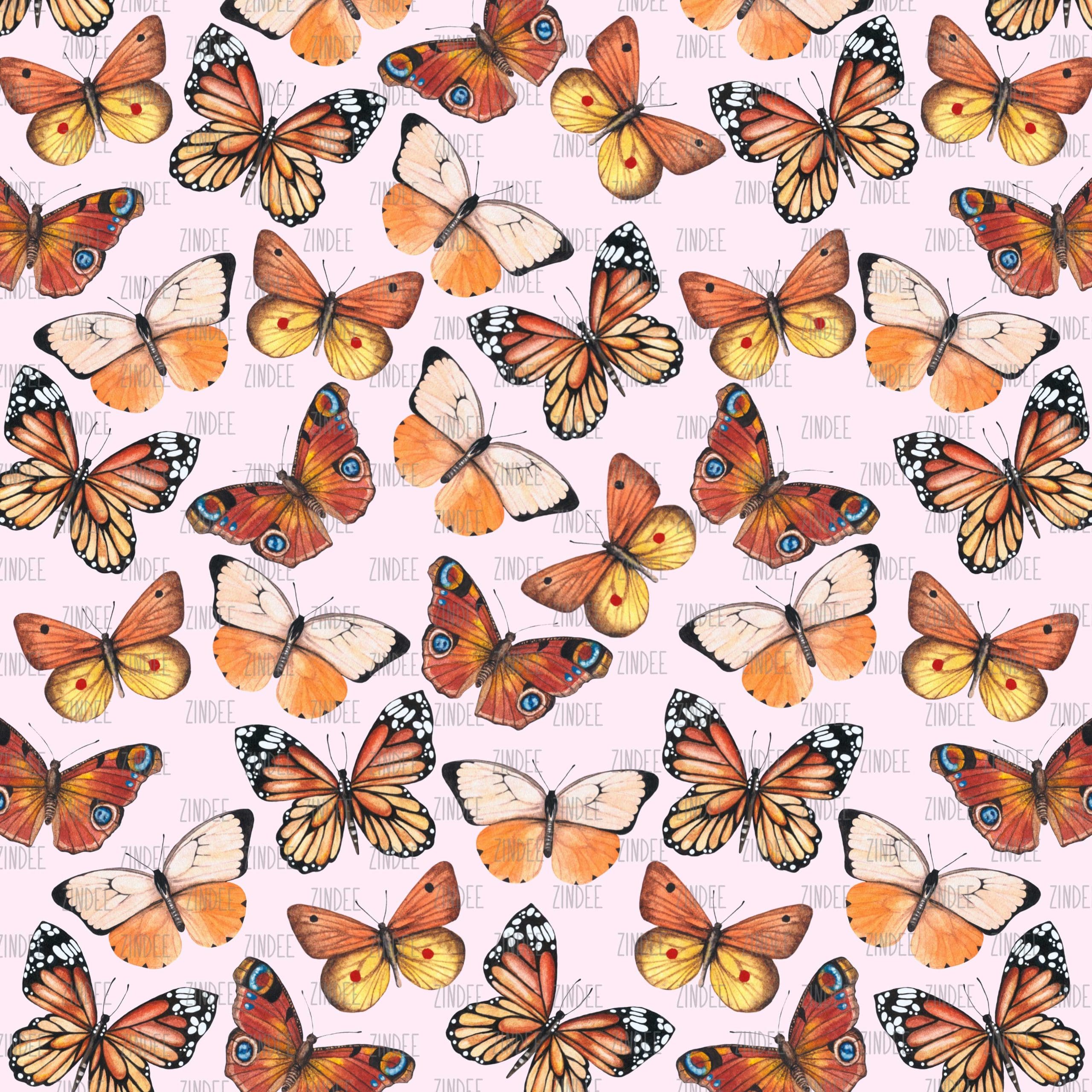 Butterflies Pink (vinyl)