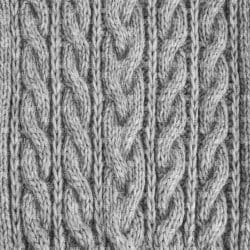Cable Knit Sweater Grey (vinyl)