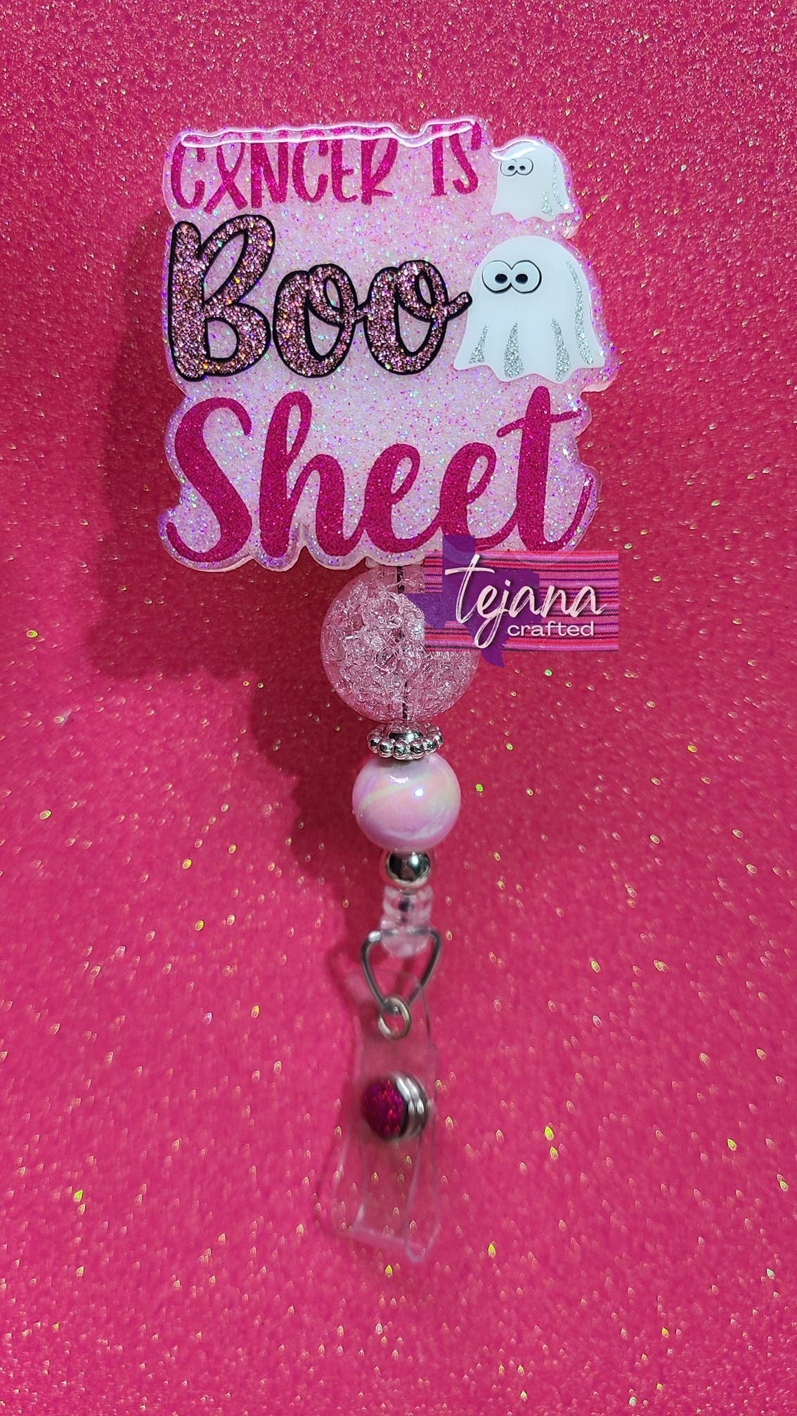 Cancer is Boo Sheet Acrylic Blank- Sticker- UV DTF (2 inch) NO HOLE - Image 5