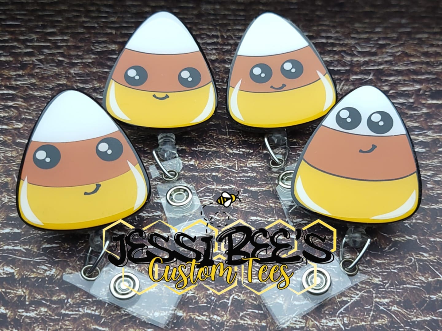 Candy Corn Acrylic Blank- Sticker- UV DTF (2 inch) NO HOLE - Image 3