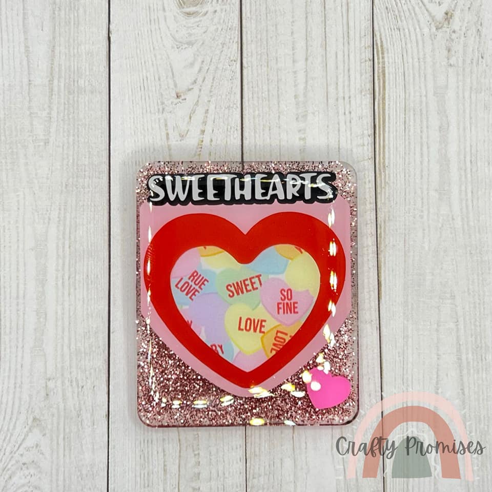 Alternative view of Candy Hearts seamless (vinyl)