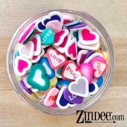 Candy Hearts Polymer Clay