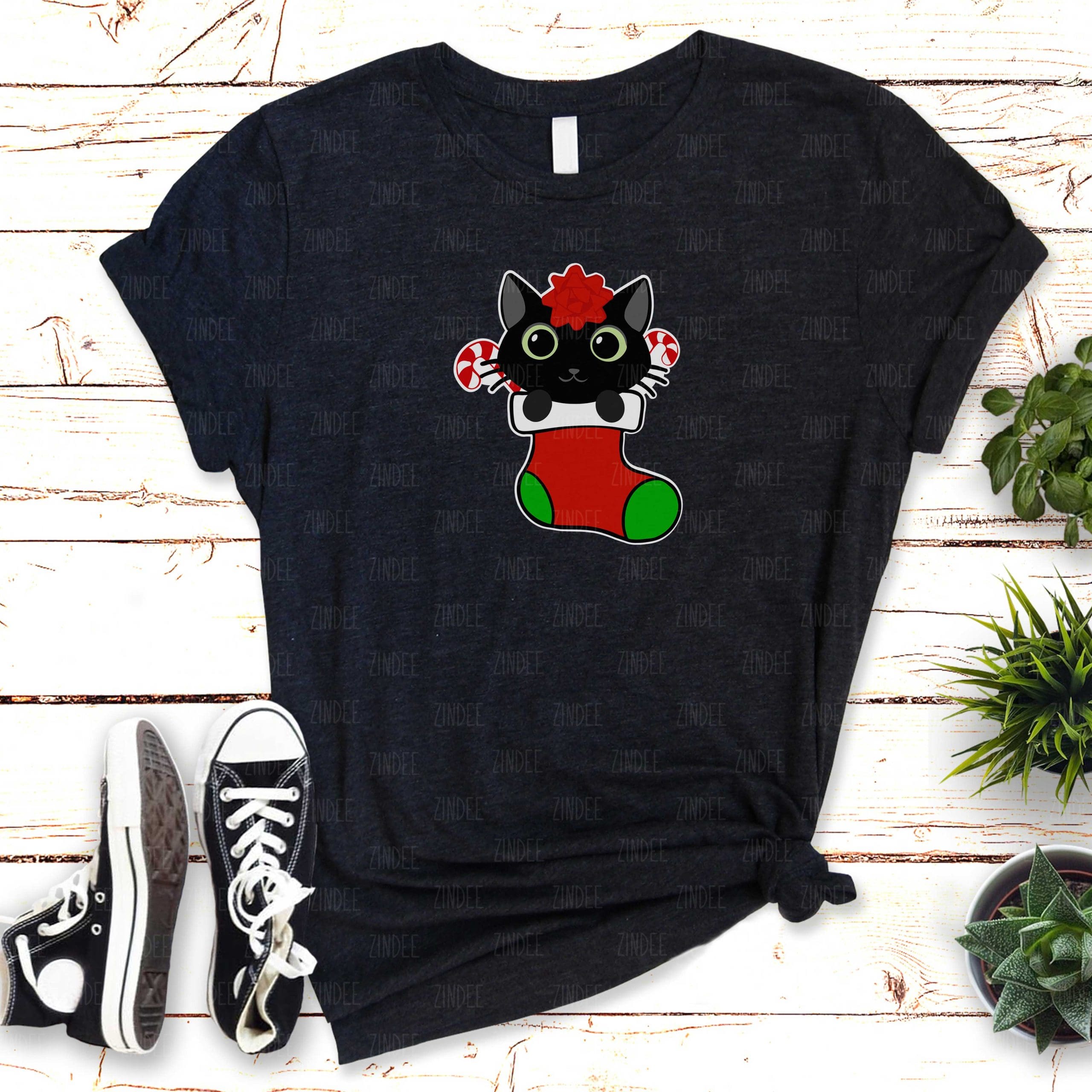 Cat Stocking (HTV ready to press)