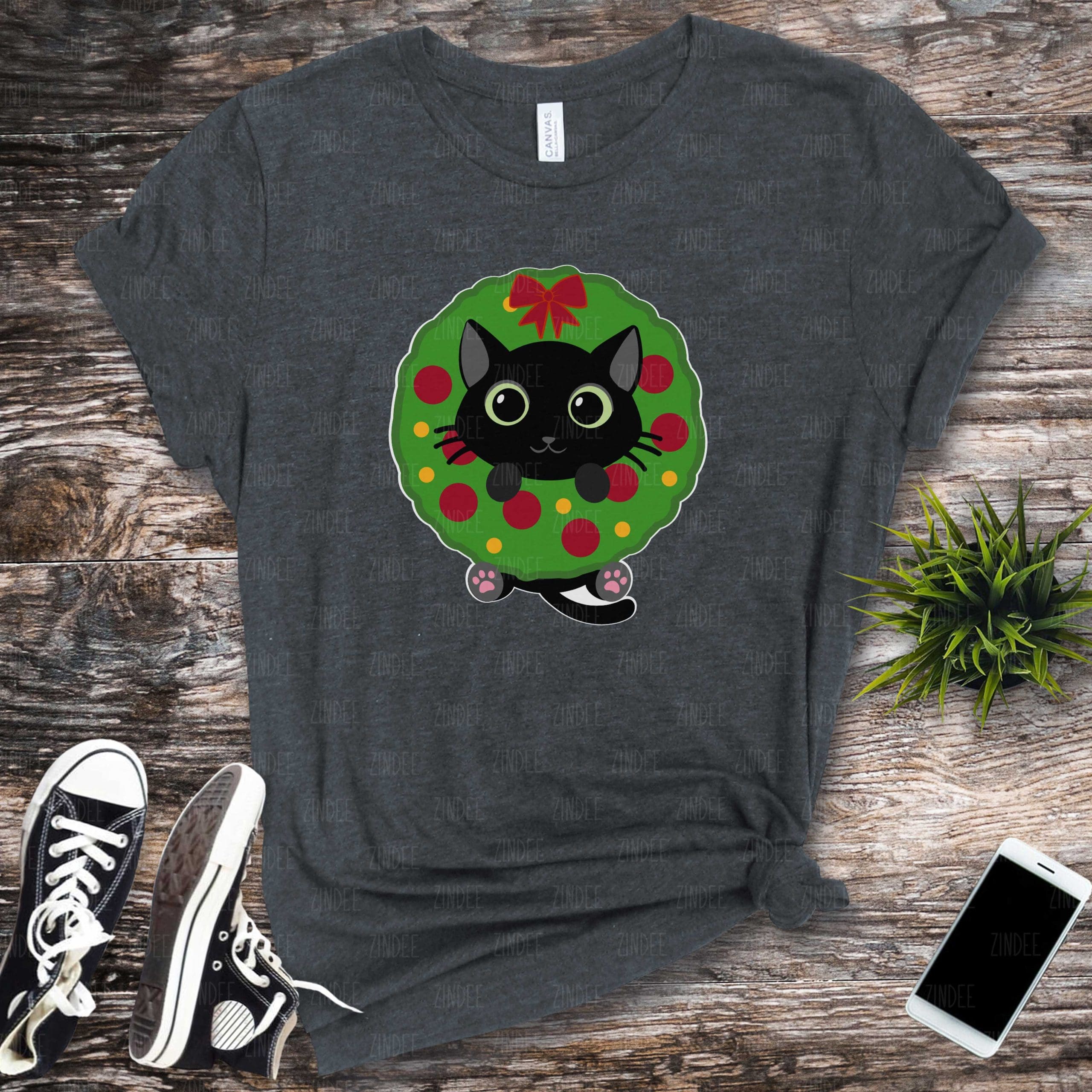 Cat Wreath (HTV ready to press)